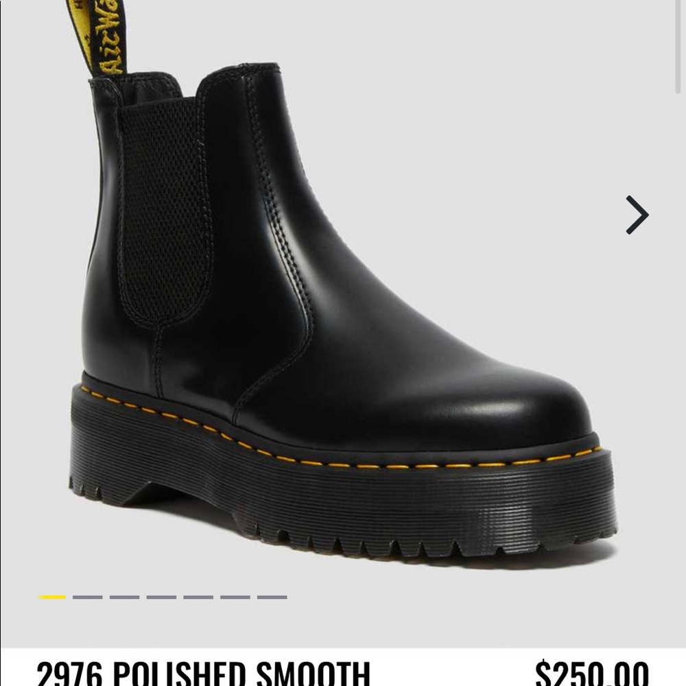 Dr. Martens 2976 Polished Smooth Platform Chelsea Boots